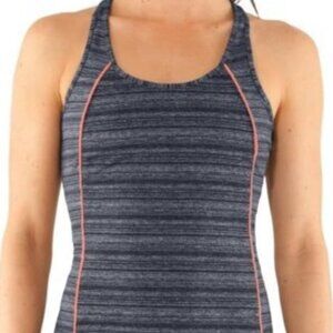 Under Armour Women's UA Studio Rave Racer Back Large ANTHRACITE